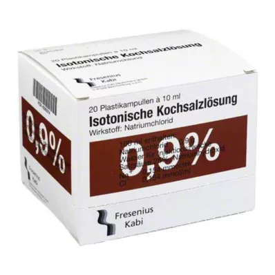 KOCHSALZLÖSUNG 0,9% Pl.Fresenius Soluzione iniettabile, 20X10 ml