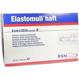 ELASTOMULL benda adesiva di fissaggio 8 cmx20 m, 6 pz