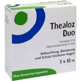 THEALOZ Duo gocce oculari, 3X10 ml