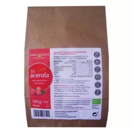 ACEROLA 100% Vit.C naturale pura biologica in polvere, 500 g