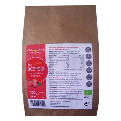ACEROLA 100% Vit.C naturale pura biologica in polvere, 500 g