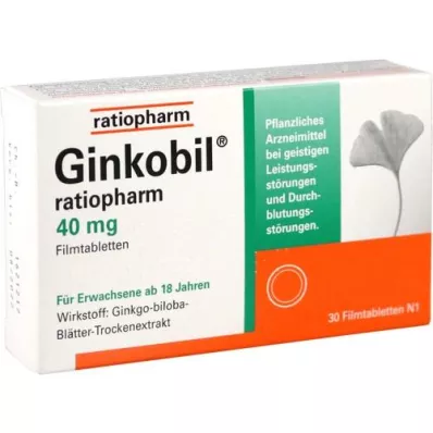 GINKOBIL-ratiopharm 40 mg compresse rivestite con film, 30 pz