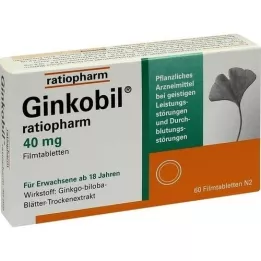 GINKOBIL-ratiopharm 40 mg compresse rivestite con film, 60 pz