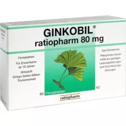 GINKOBIL-ratiopharm 80 mg compresse rivestite con film, 60 pz