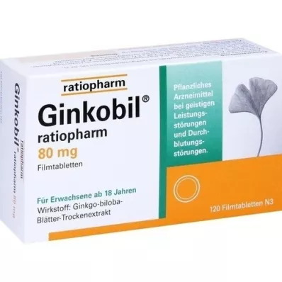 GINKOBIL-ratiopharm 80 mg compresse rivestite con film, 120 pz