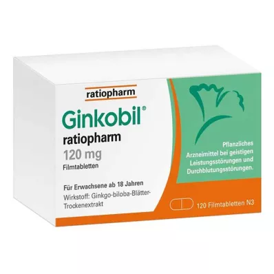 GINKOBIL-ratiopharm 120 mg compresse rivestite con film, 120 pz