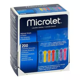 MICROLET Lancette colorate, 200 pezzi