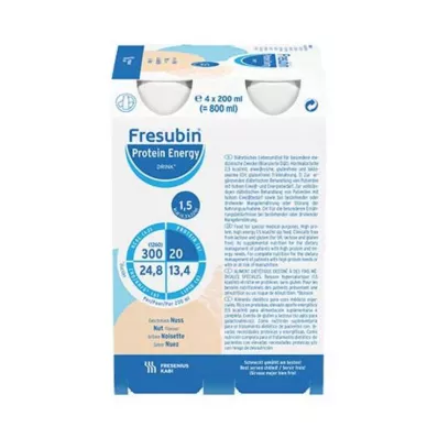 FRESUBIN PROTEIN Energia DRINK Bottiglia di bevanda alle noci, 4X200 ml FRESUBIN PROTEIN Energia DRINK Bottiglia di bevanda alle noci, 4X200 ml