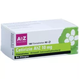 CETIRIZIN AbZ 10 mg compresse rivestite con film, 100 pz