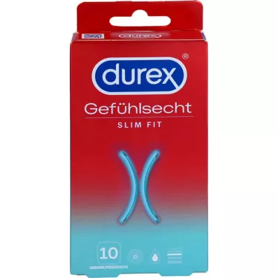 DUREX Preservativi Sensitive Slim Fit, 10 pezzi