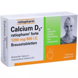 CALCIUM D3-ratiopharm forte compresse effervescenti, 20 pz