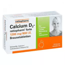 CALCIUM D3-ratiopharm forte compresse effervescenti, 20 pz