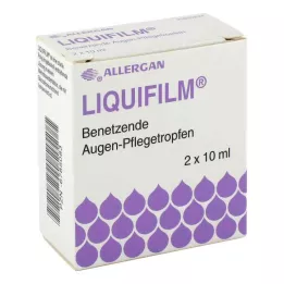LIQUIFILM Gocce umettanti per la cura degli occhi, 2X10 ml