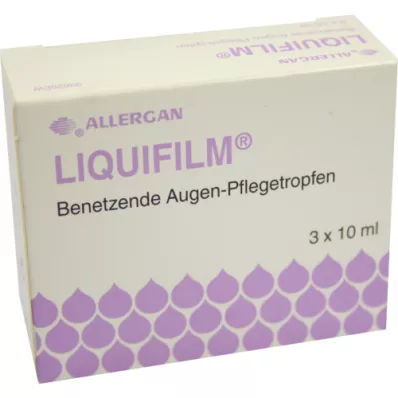 LIQUIFILM Gocce umettanti per la cura degli occhi, 3X10 ml