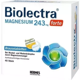 BIOLECTRA Magnesio 243 mg forte Arancio Scheda effervescente, 40 pz