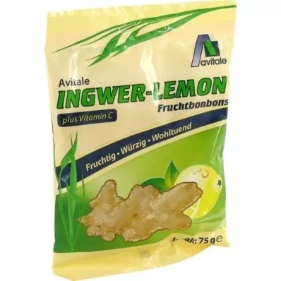 INGWER LEMON Caramelle+Vitamina C, 75 g