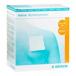 ASKINA compresse di garza 10x10 cm sterili, 25X2 pz