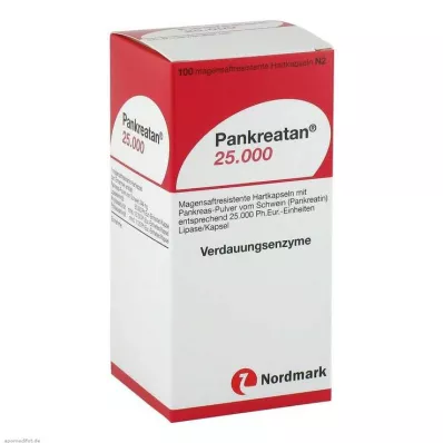 PANKREATAN 25.000 capsule rigide rivestite di enterico, 100 pz