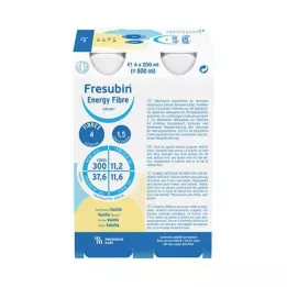FRESUBIN ENERGY Fibra DRINK Vaniglia Bottiglia per bevande, 4X200 ml