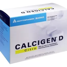 CALCIGEN D Citro 600 mg/400 U.I. Compresse masticabili, 200 pz
