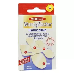 WUNDPFLASTER Idrocolloide 4 misure, 10 pezzi