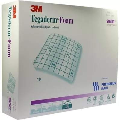 TEGADERM Medicazione in schiuma FK 10x10 cm 90601, 10 pz