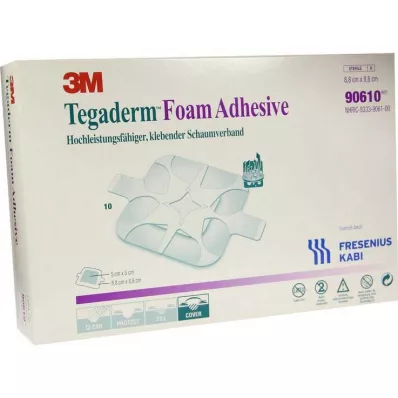TEGADERM Schiuma adesiva FK 8,8x8,8 cm 90610, 10 pz TEGADERM Schiuma adesiva FK 8,8x8,8 cm 90610, 10 pz