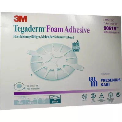 Tegaderm Adesivo in schiuma FK 13,9 cm rotondo 90619, 5 pz Tegaderm Adesivo in schiuma FK 13,9 cm rotondo 90619, 5 pz