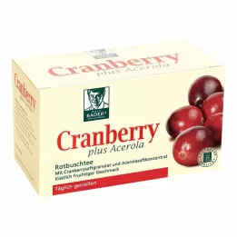 CRANBERRY ACEROLA Sacchetto filtro Baders, 20 pz