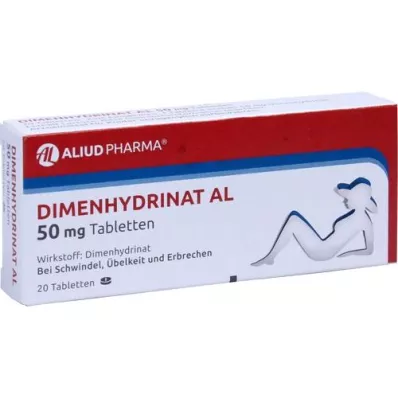 DIMENHYDRINAT AL compresse da 50 mg, 20 pezzi