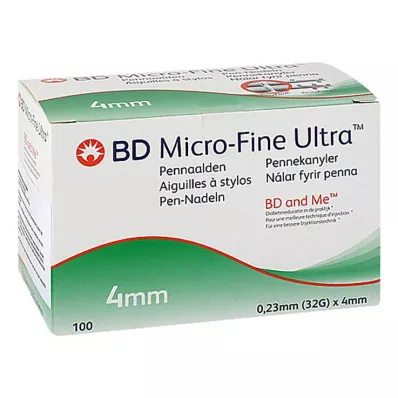 BD Micro-Fine + aghi 4 mm 0,23x4 mm, 100 pz