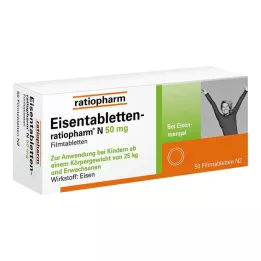 EISENTABLETTEN-ratiopharm N 50 mg compresse rivestite con film, 50 pz