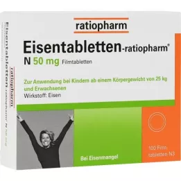 EISENTABLETTEN-ratiopharm N 50 mg compresse rivestite con film, 100 pz
