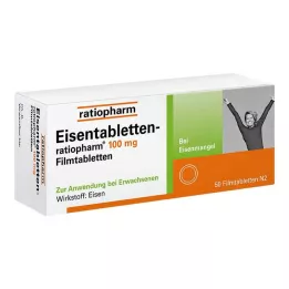 EISENTABLETTEN-ratiopharm 100 mg compresse rivestite con film, 50 pz