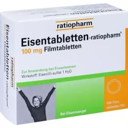EISENTABLETTEN-ratiopharm 100 mg compresse rivestite con film, 100 pz