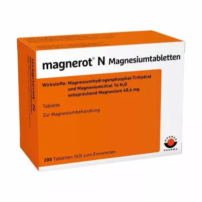 MAGNEROT N Compresse di magnesio, 200 pz MAGNEROT N Compresse di magnesio, 200 pz