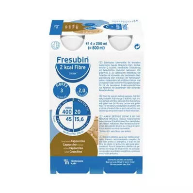 Borraccia cappuccino Fresubin 2 kcal fibre drink, 24x200 ml