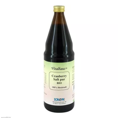 CRANBERRY SAFT Casa della vitalità biologica pura, 750 ml