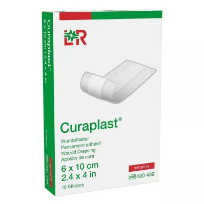 CURAPLAST Medicazione sensibile per ferite 6x10 cm 1 m, 10 pz