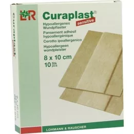 CURAPLAST Medicazione sensibile per ferite 8x10 cm 1 m, 10 pz