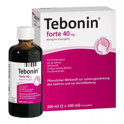 TEBONIN soluzione forte 40 mg, 2X100 ml TEBONIN soluzione forte 40 mg, 2X100 ml