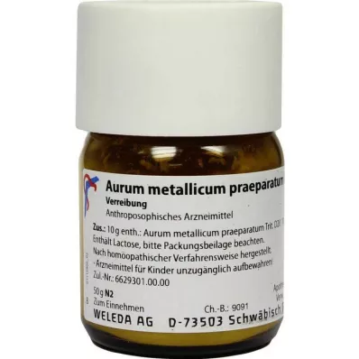 AURUM METALLICUM PRAEPARATUM D 20 Triturazione, 50 g