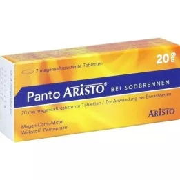 PANTO Aristo per il bruciore di stomaco 20 mg compresse rivestite con enterici, 7 pz
