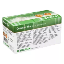 OMNICAN Cannula a penna fine 31 G 0,25x8 mm, 100 pz