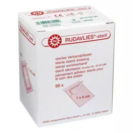 RUDAVLIES-cerotto sterile 5x7 cm, 50 pz