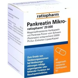 PANKREATIN Micro-ratio.20.000 capsule rigide rivestite di enterico, 50 pz