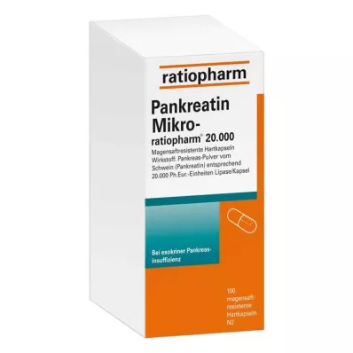 PANKREATIN Micro-ratio.20.000 capsule rigide rivestite di enterico, 100 pz