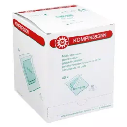 MULLKOMPRESSEN 10x10 cm sterile 12x, 40X2 St