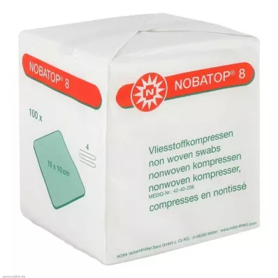 NOBATOP 8 Compresse 10x10 cm non sterili, 100 pz