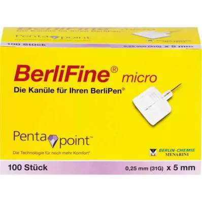 Microcannule Berlifine 0,25x5 mm (100 pezzi) Microcannule Berlifine 0,25x5 mm (100 pezzi)